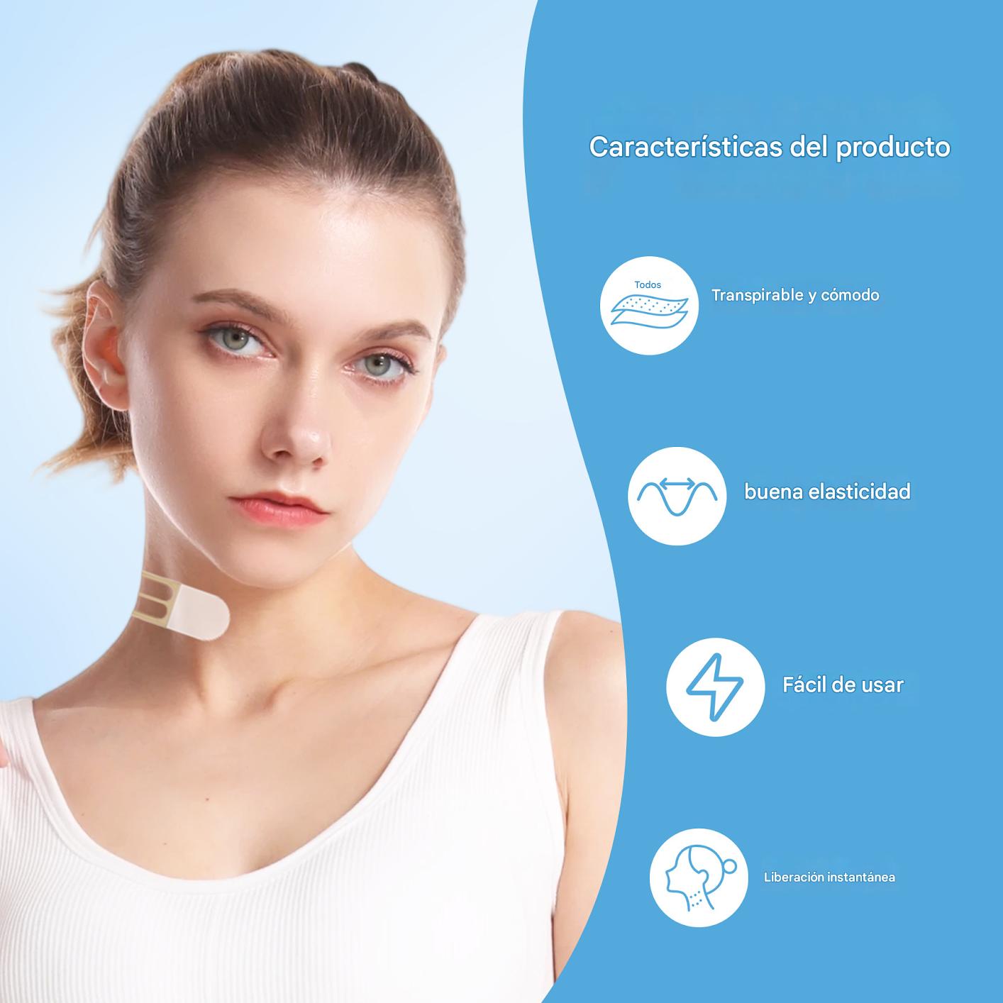 LiftNeck x10 – Adhesivo Invisible para Rugas y Flacidez del Cuello