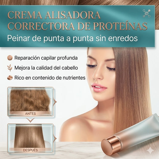 Crema Alisadora de Cabello con Keratina y Colágeno – Cabello Suave, Brillante y Fácil de Peinar en Minutos